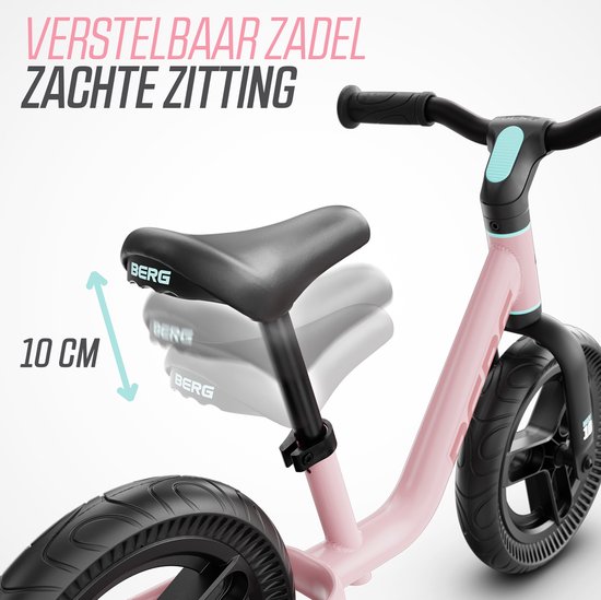 Woezel & Pip Kinderfiets - Meisjes - 10 inch - Mint Blauw/Roze - Doortrapper - Bike 2 Bike