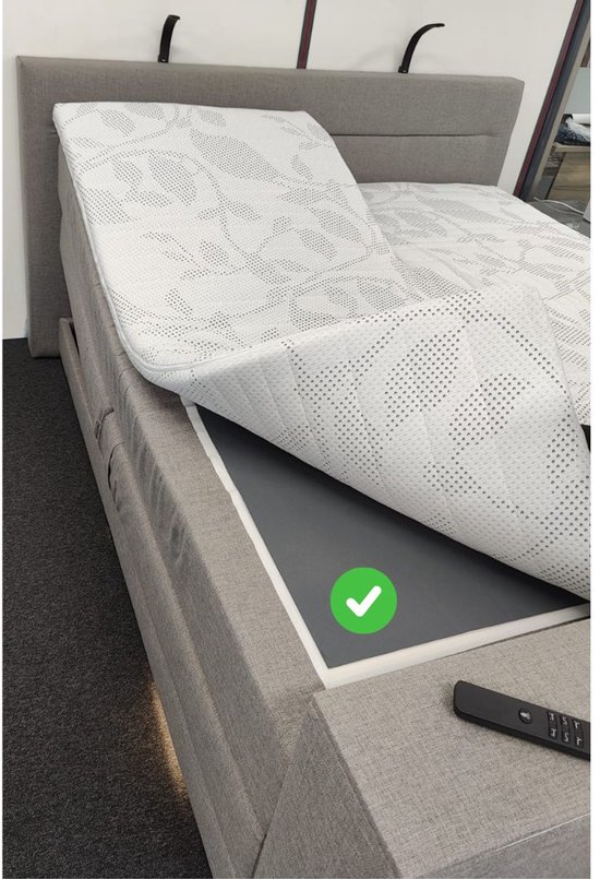 Slaaploods.nl - matelas antidérapant - Pour Matras, Topper et sommier - 67 x 170 cm - Grijs