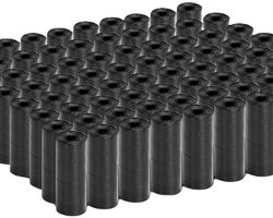 Nobleza ISB - poepzakjes - 1080 stuks - Hondenpoepzakjes - zwart - 72 rollen
