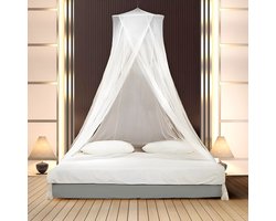 NIVADA Klamboe XL - 2 Persoons - Met Ophangkoord - Rond - Reisklamboe - Muggennet - Mosquito net - Incl. Opbergtas