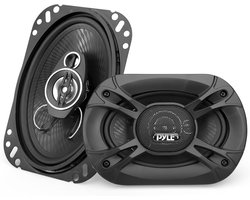 Pyle Auto Luidspreker- 3-Weg Universele Auto Stereo – Autoluidsprekers - Geschikt voor Deur en Zijpaneel Montage - Set van 2 - Zwart