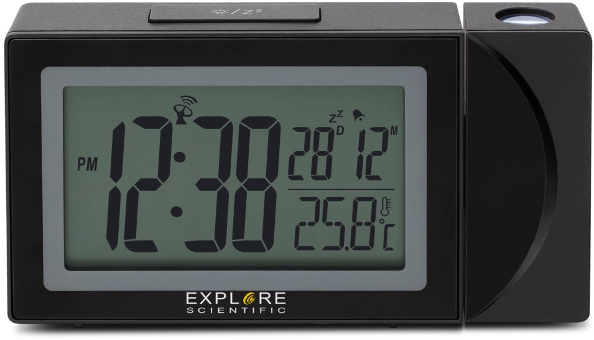 Explore Scientific RDP1002 wekker Digitale wekker Zwart