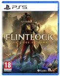 Playstation 5 speldoos 'Flintlock The Siege of Dawn' met hoofdpersoon en vos.