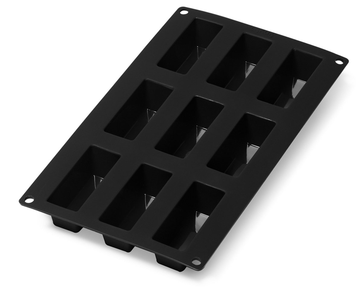 Lékué Bakvorm 9 Mini Cakes - Siliconen - Black