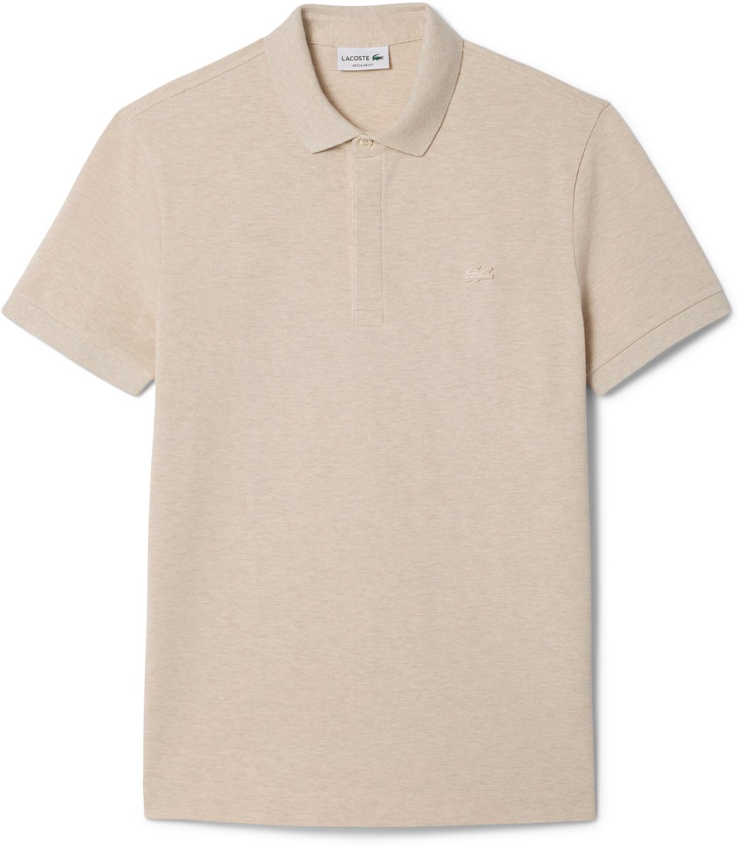 Lacoste Paris Stretch Pique Polo Regular Fit Beige