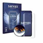 Savvies - Screenprotector voor Samsung Galaxy A55 5G Enterprise Edition - Folie Beschermfolie transparant volledig dekking (4 Stuks)