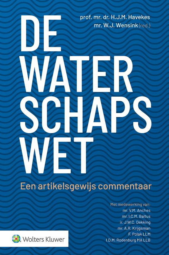 De Waterschapswet - cover