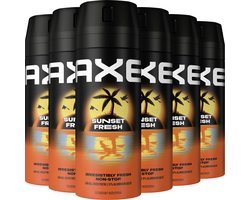 AXE - Deodorant Bodyspray - Sunset Fresh - 6 x 150 ml - Voordeelverpakking