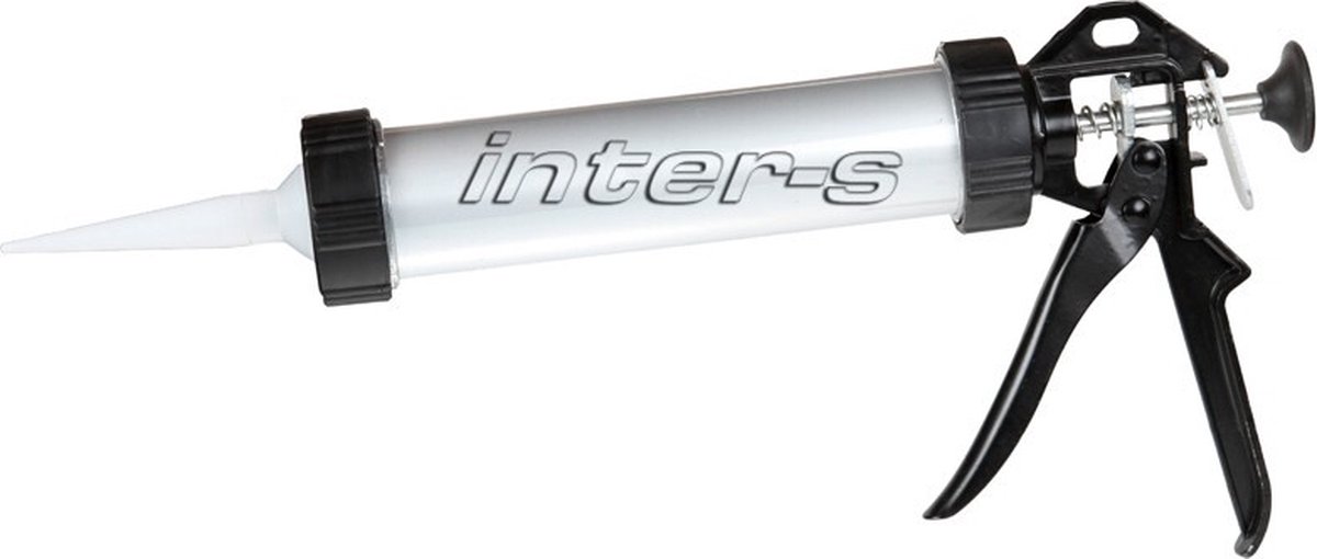 INTER-S Drukknijper voor siliconen- en acryl - Injectiepistool opstijgend vocht - voor worst 600 ml