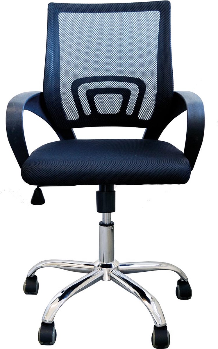 BRASQ OC100 Ergonomische Bureaustoel Zwart met Ademend Mesh - afbeelding 2