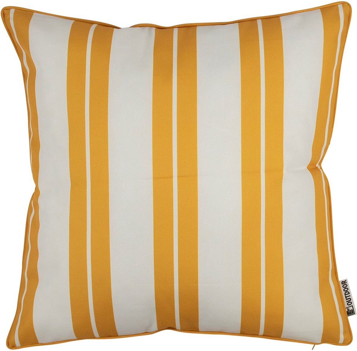 St. Raphael Stripe outdoor kussen geel 47x47cm