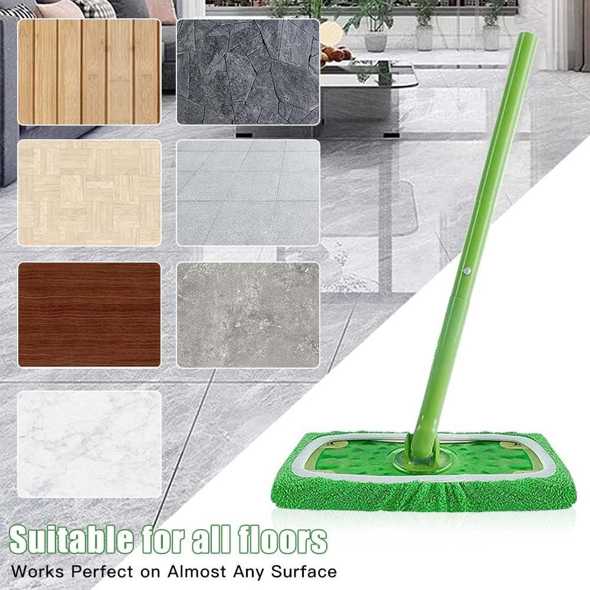 Swiffer Sweeper Wet Mopping Cloth Nachfüllungen mit mehreren Oberflächen, Mops f