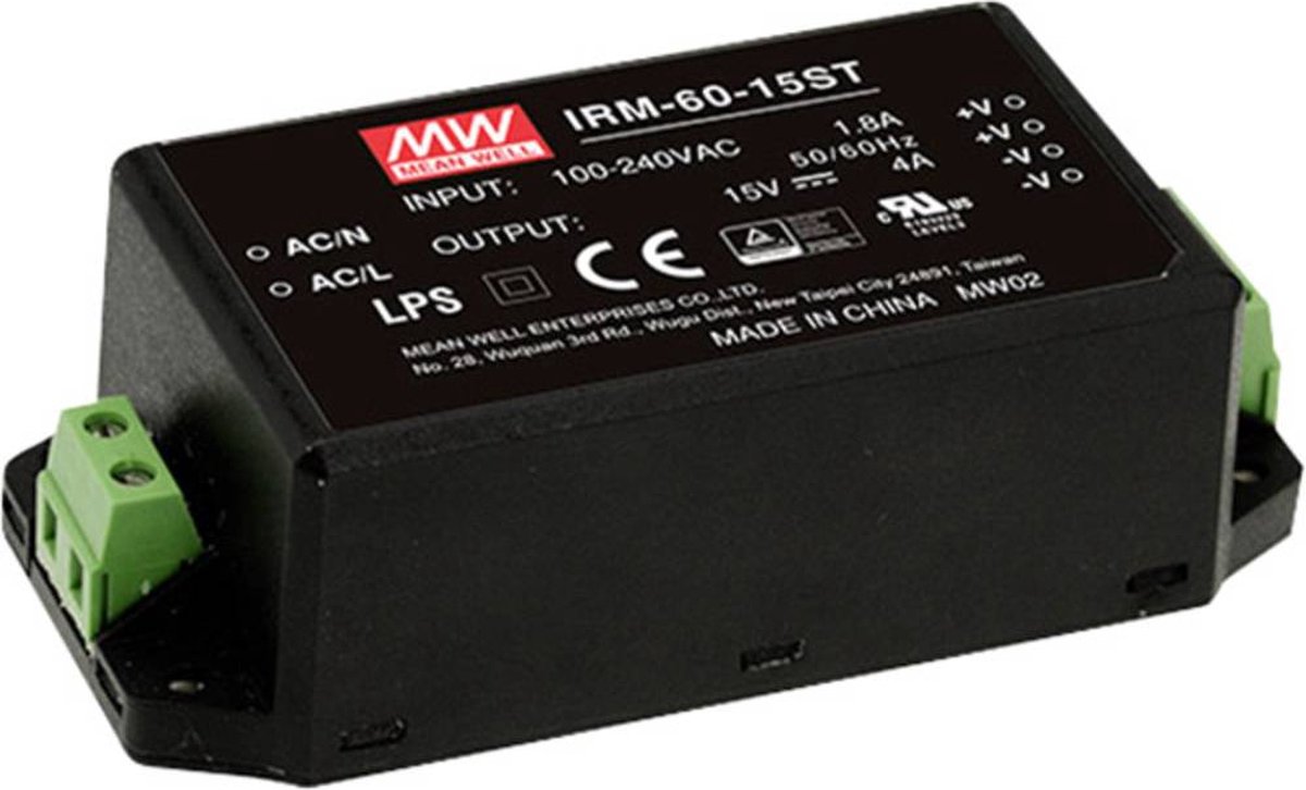 Mean Well IRM-60-12ST AC/DC-printnetvoeding 60 W