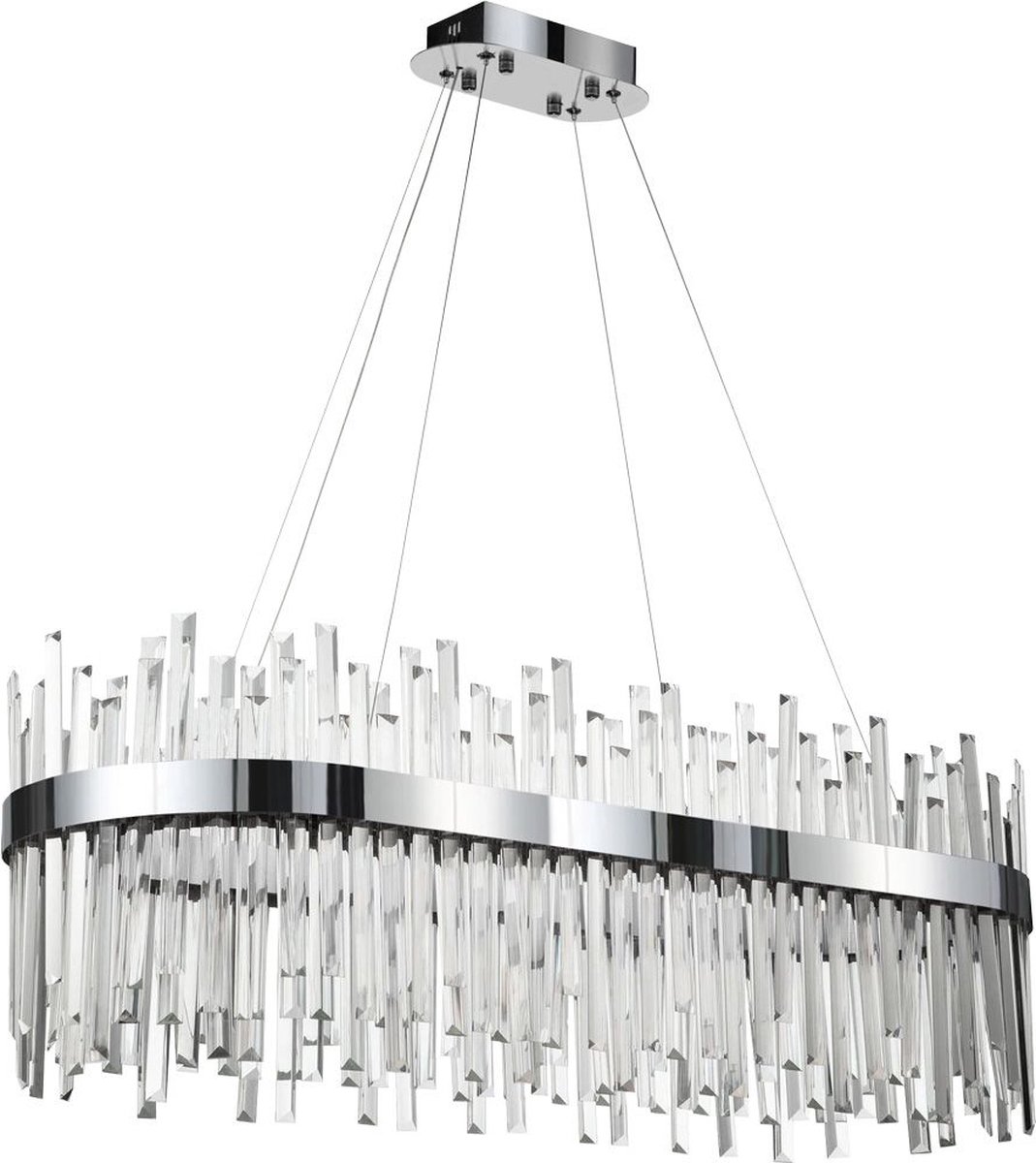 Toolight App1514-Cp80 Hanglamp Chroom 80X35X95Cm