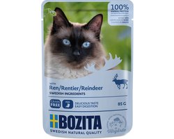 Bozita kattenbrokjes in saus 12x85g - met rendier