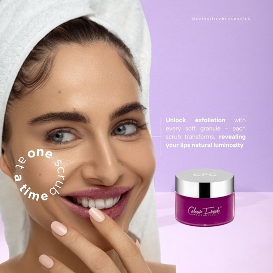 Color Freak Cosmetics - Lip Smooch - Gommage pour les lèvres au sucre - Exfoliant pour les lèvres - Lèvres soyeuses - SPF 30 - LIP LOVE - 30g