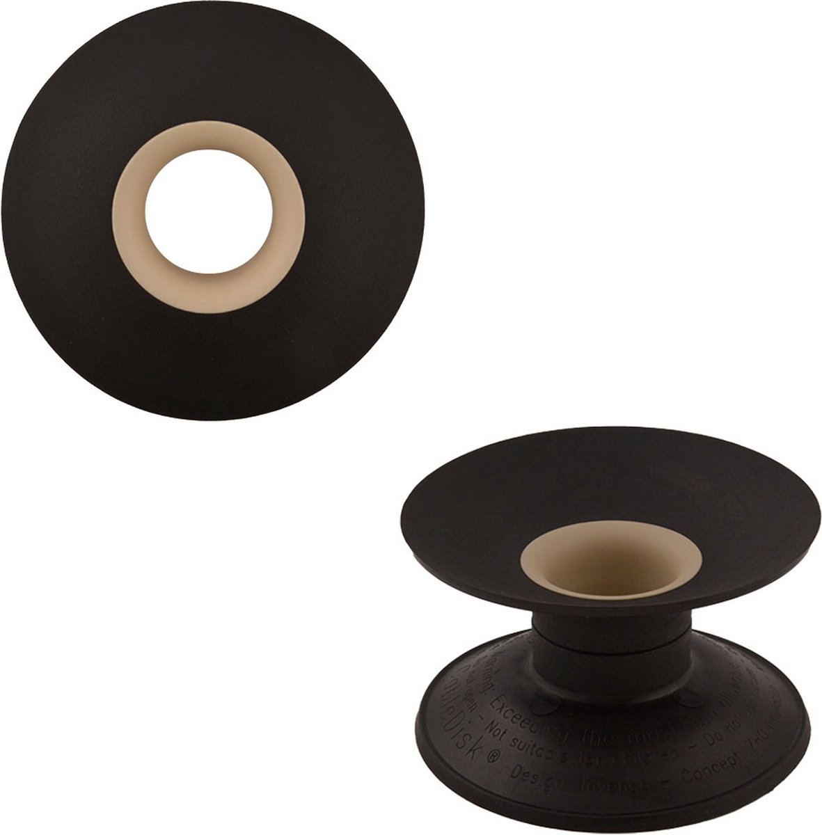 Overtollig snoer wegwerken - Cable Organizer XL - Zwart / Zand - 12 x 12 x 3,8 cm