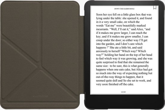 kwmobile e-reader hoesje geschikt voor Amazon Kindle Paperwhite (2024)/Colorsoft hoes - Ereader flip case met standaard - E reader cover van kunstleer - In donkerblauw — afbeelding 4
