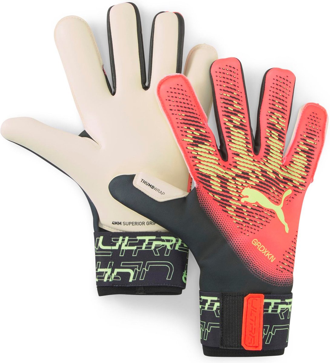 Puma Ultra Grip 1 Hybrid Flery Coral Fizzy Light Keepershandschoenen - Maat 9.5