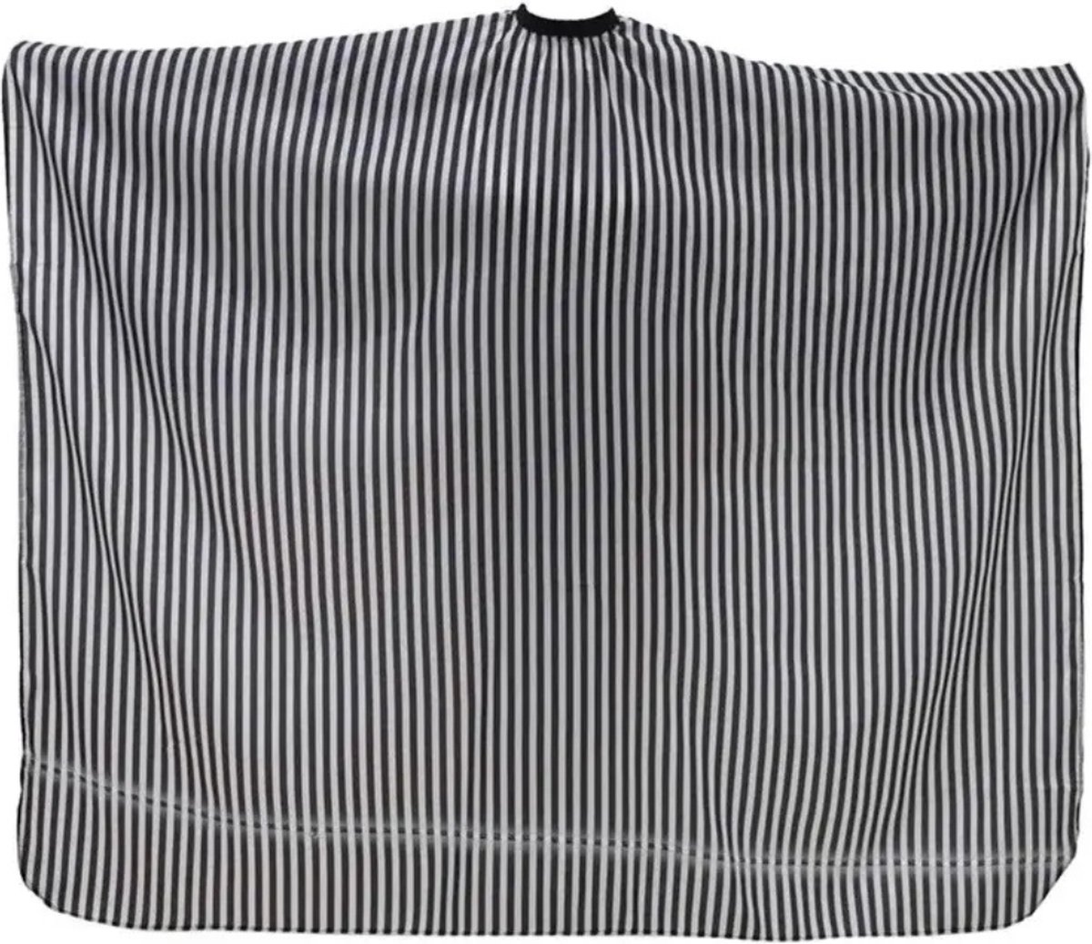 Nivard Baardschort - Beard Bib - Scheerschort - Baard Cape - Kappersmantel - Kapmantel - Zwart/Wit
