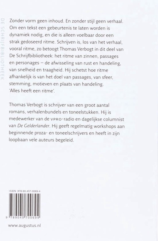 De schrijfbibliotheek 4 - Schrijven is ritme