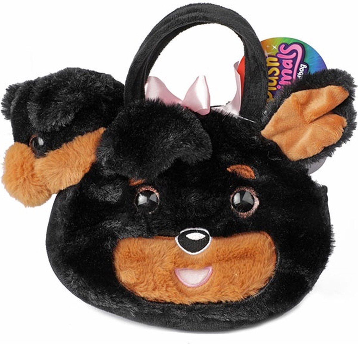 Toi Toys Pluche hond in hondenhandtas