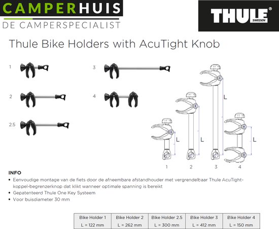 Thule Bike Holder 1 - Zwart - Afsluitbaar van Thule — afbeelding 3