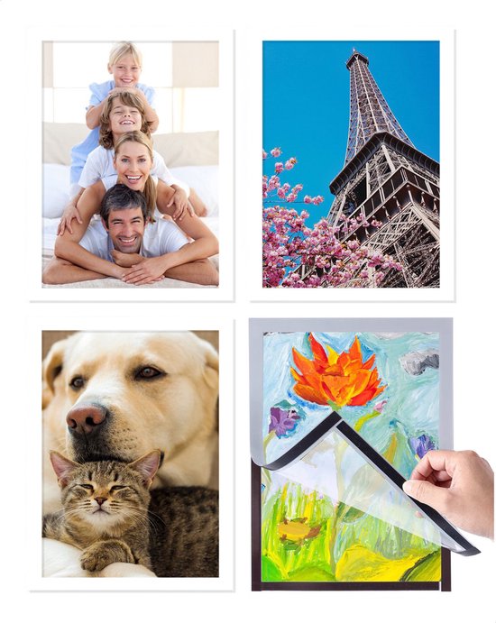 2 x 3 kleine magnetische fotolijst, gepersonaliseerde mini magnetische fotolijsten, koelkast voor Fujifilm Instax Mini 12 11 99 90 40 9 8 7 EVO 3 inch films, voor 5,4 cm x 8,6 cm foto's (15, zwart