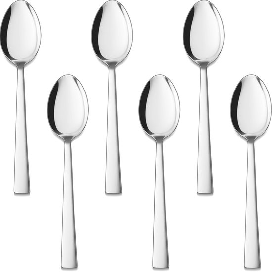 Ensemble de petites cuillères élégantes Inovra ® en acier inoxydable, 6 pièces, Perfect pour un usage quotidien et les occasions festives