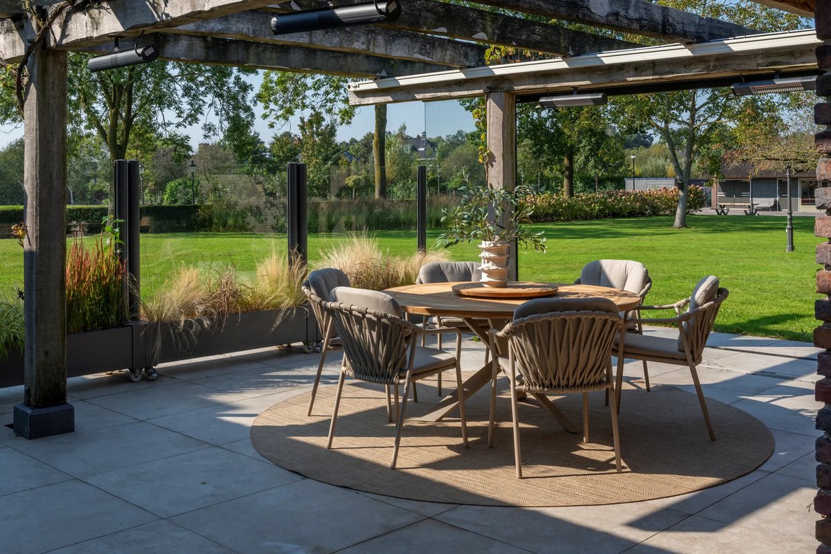 Taste by 4 Seasons Manitoba chaise de jardin empilable - latte