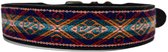 Dogs Love Munay honden halsband - leer - Achuar zwart - S