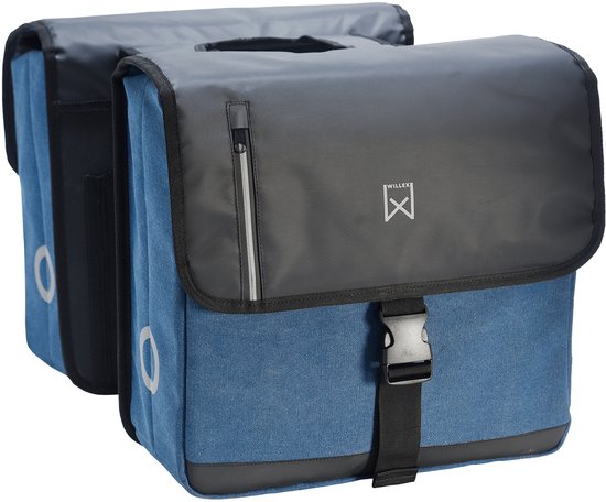 Sac business double Blauw/ Zwart 40L