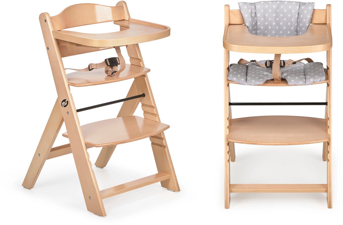 Boleen - Houten Kinderstoel - Kinderstoel - Kleuterstoel - Hout - Ergonomisch - Verstelbaar - Licht Bruin