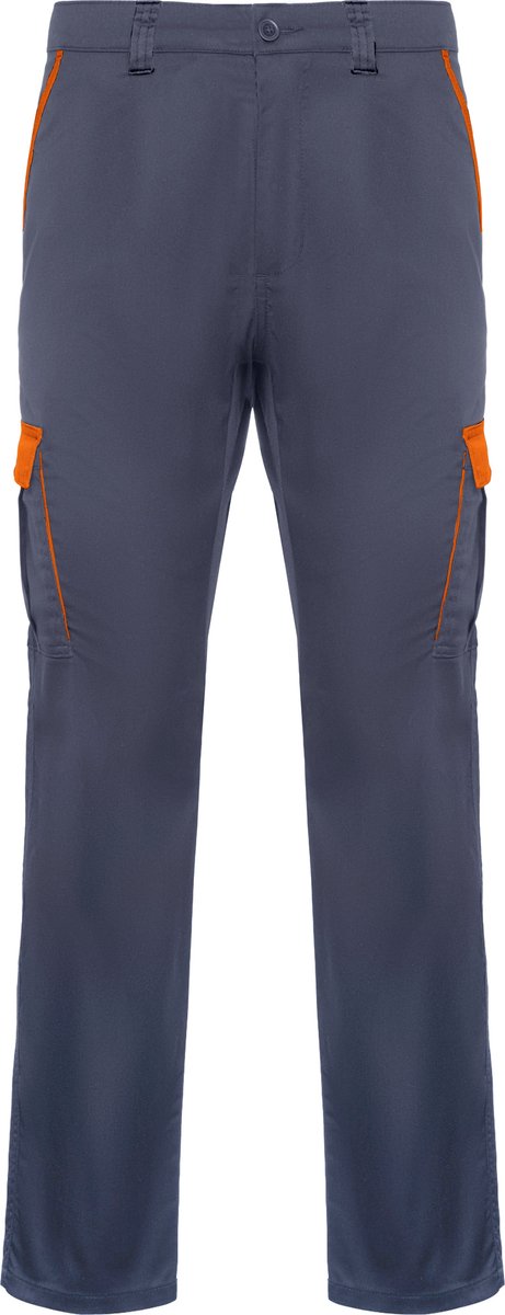 Werkbroek Trooper Lood Grijs / Oranje merk Roly maat 44