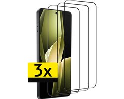 Screenprotector - Geschikt voor OnePlus 13R - 3 Stuks - Full Cover - Beschermglas - Gehard Glas - Tempered Glass - Screen Protector