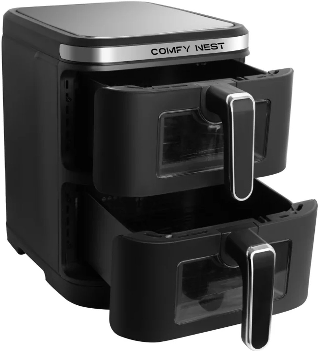 Comfy Nest CN-06184 Airfryer 2800W 11L Zwart Dubbele Mand - afbeelding 2