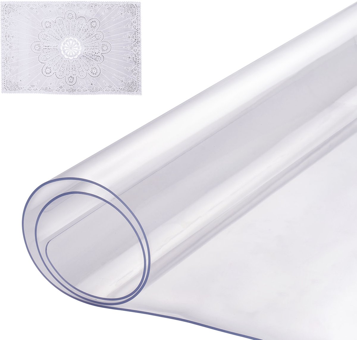 VEVOR Pvc Tafelbescherming Tafelkleed Tafelfolie 406x813mm Bureaubescherming 1,5mm