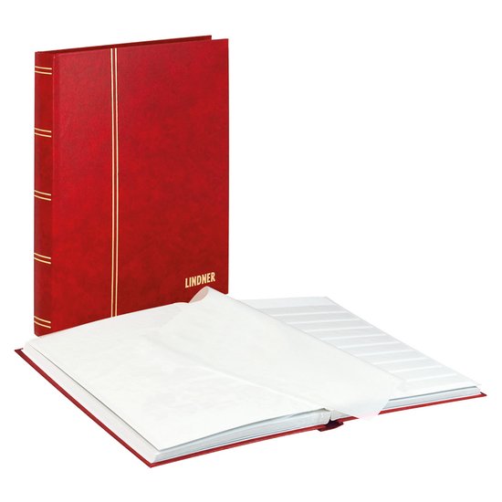 Exacompta Postzegelalbum 32bl 16 ,5x22,5cm rood