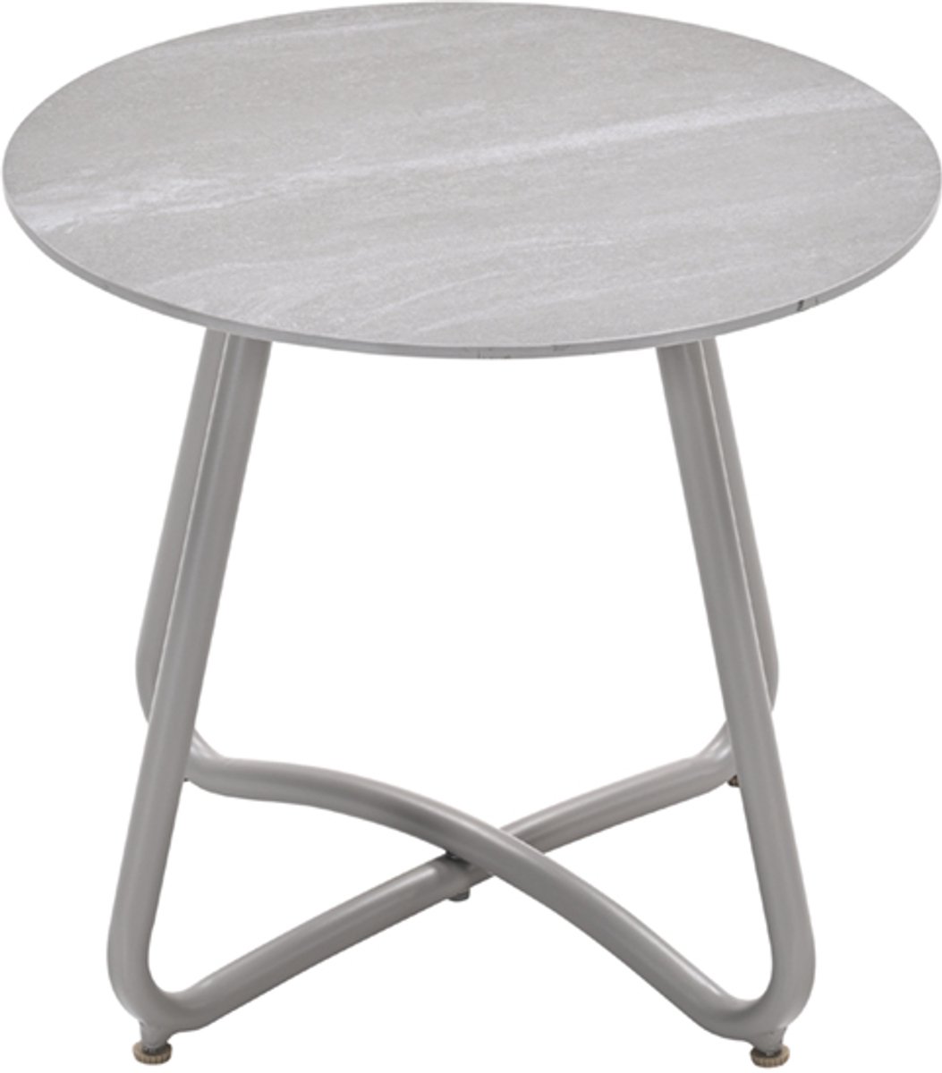 Vento bijzettafel - Ø45xH41 cm - taupe - Centostone Napoli sand