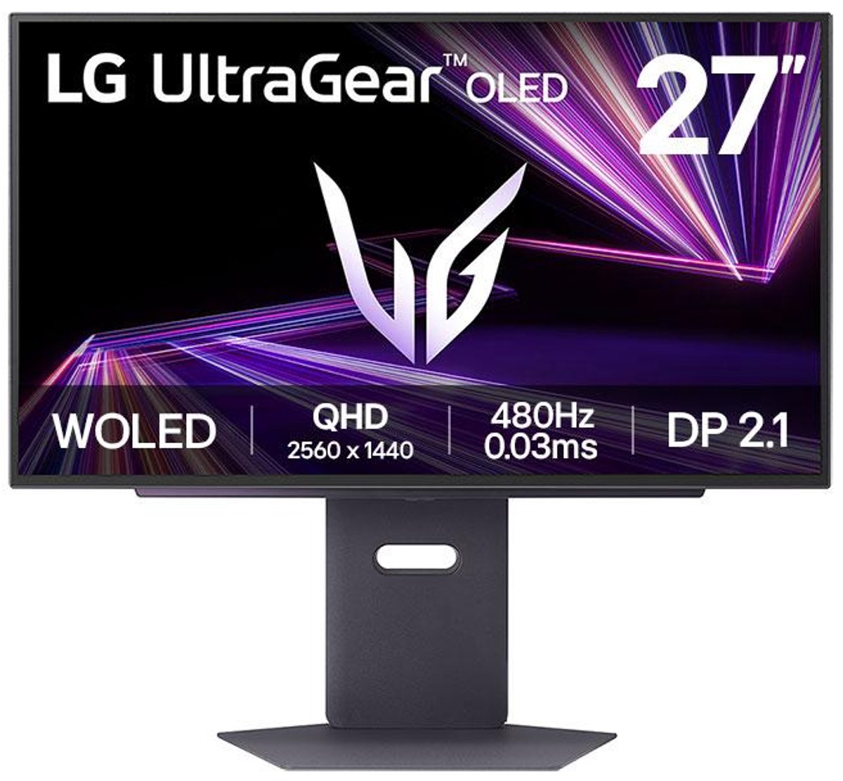 LG UltraGear OLED 27GX790A-B gaming monitor 1x HDMI, 1x DisplayPort, 480 Hz, 0.03 ms (GtG)