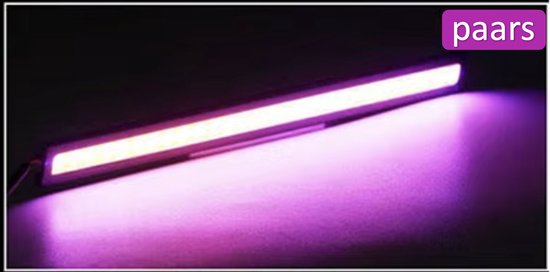Paarse led strip verlichting, ideaal voor auto, caravan of boot.