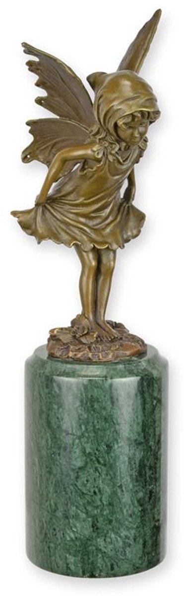Bronzen beeld - Kleine fee - sculptuur - 31,4 cm hoog