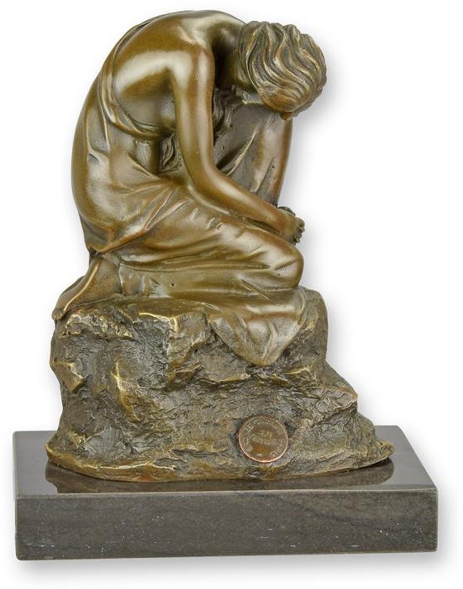 Bronzen beeld - Een brons sculptuur genaamt ´´Dreams´´ - Brons sculptuur - 16 cm hoog
