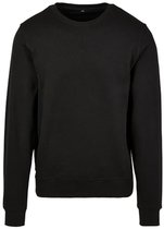 Build Your Brand - Premium Crewneck Sweater - Black maat XL