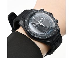MoonSwatch - Omega - Swatch Mission on Earth - Speedmaster - Rubberen horlogeband met perfecte pasvorm - 20mm - Zwart