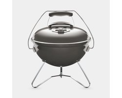 Weber Smokey Joe® Premium - Ø 37 cm Grillrooster - Houtskoolbarbecue - Smoke Grey - Tuck-N-Carry Dekselvergrendeling - Gesloten ketel voor asopvang - Ventilatierooster in deksel - Stabiel frame met 3 poten - Draagbeugel