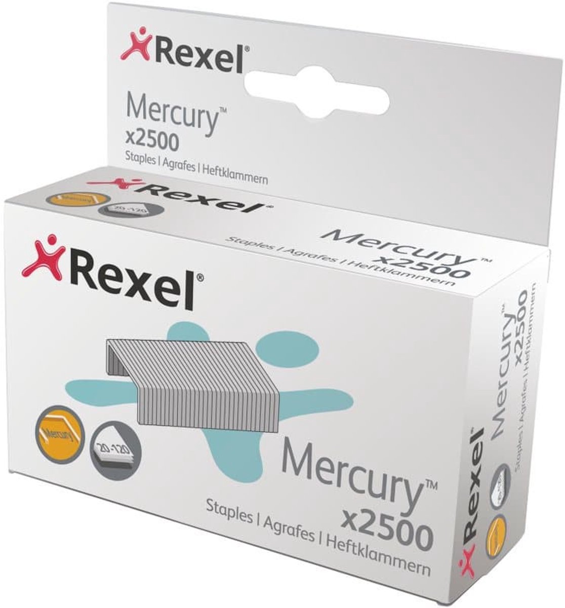 Drátky do sešívaèky REXEL Merkury, 2500 kusù