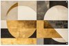 Abstracte vormen, Goud, Beige