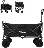 Bol.com Tobey's Bolderkar - Opvouwbaar - Sterk Frame - 110 KG Draagkracht - Bolderwagen - 73x49 - Transportkar - Boodschappenkar... aanbieding