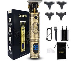 arash® Professionele Tondeuse Mannen - Premium Draadloze Haar- en Baardtrimmer - Innovatief, Stil & Krachtig - Geavanceerd Design - Compleet met Oplaadblok & 5 Opzetstukken